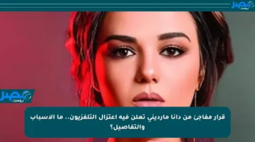 قرار مفاجئ من دانا مارديني تعلن فيه اعتزال التلفزيون.. ما الأسباب والتفاصيل؟
